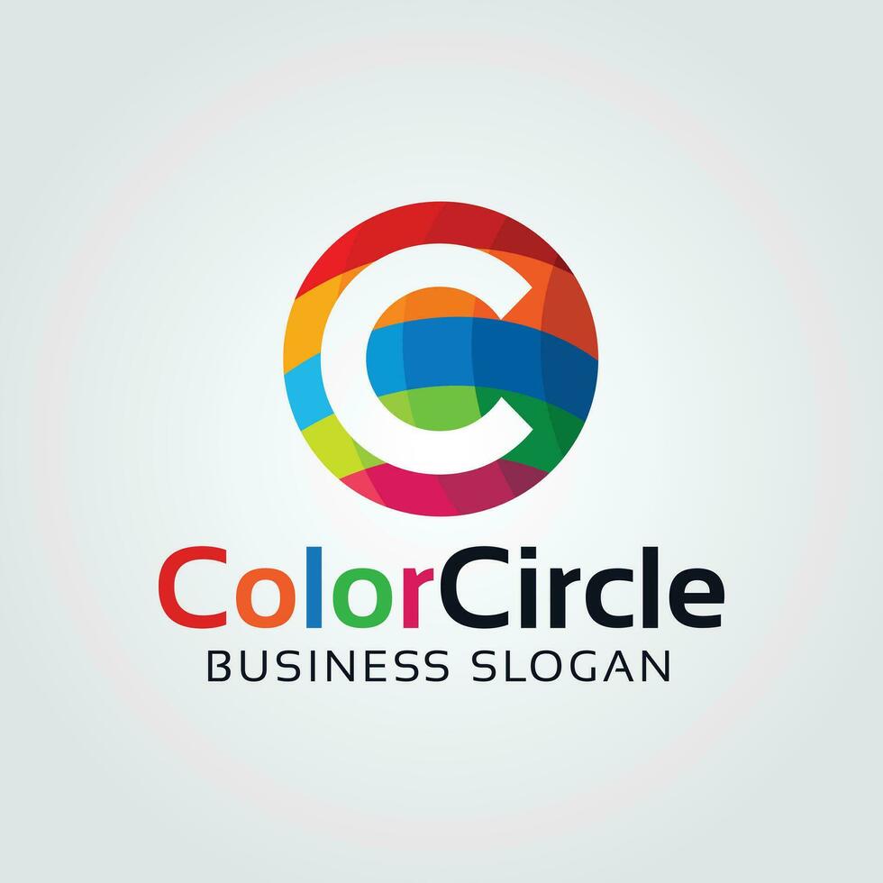 Colorful Circle Spiral - Logo Template vector