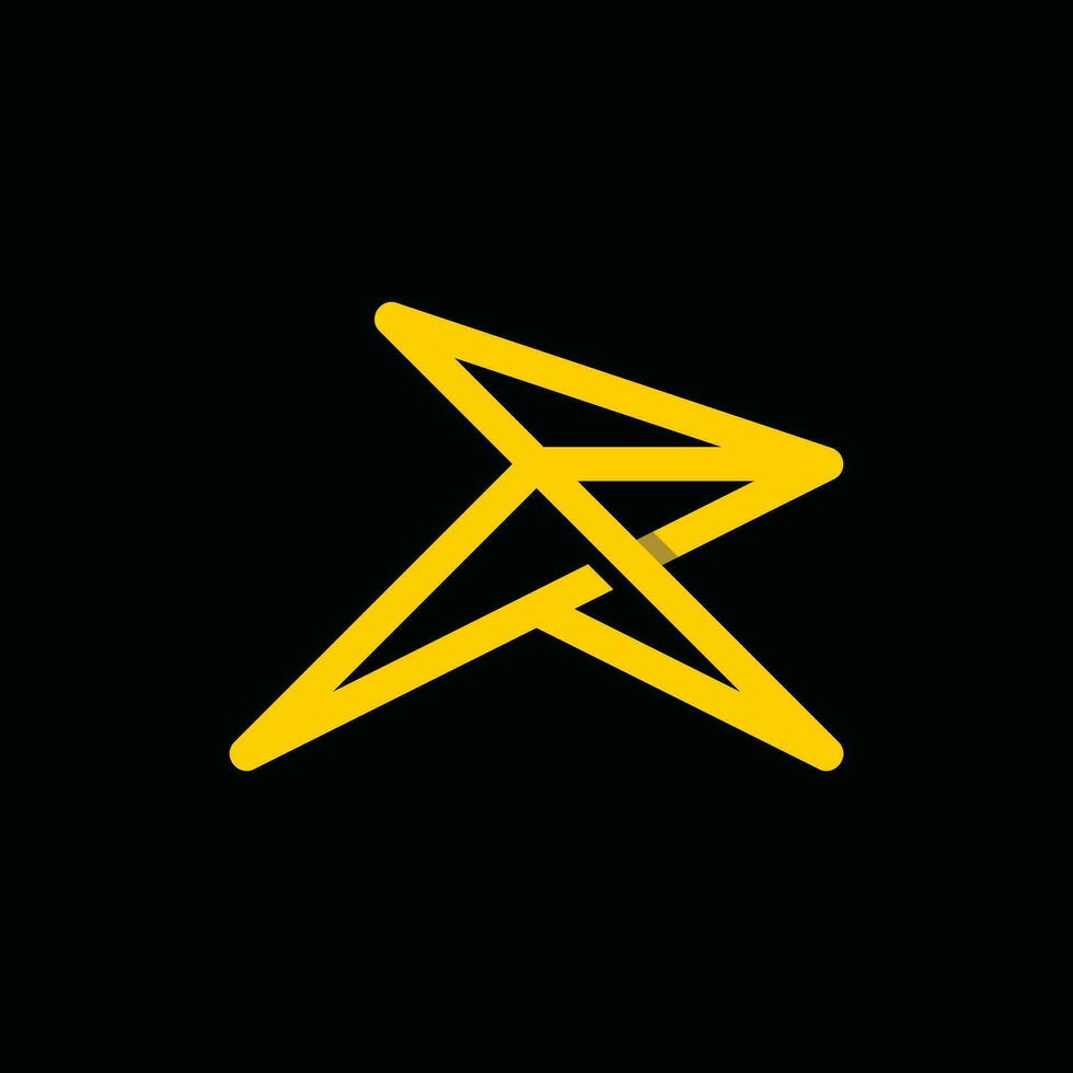 letra r línea moderno logo diseño plantilla, letra r contorno logo modelo para un negocio o empresa vector