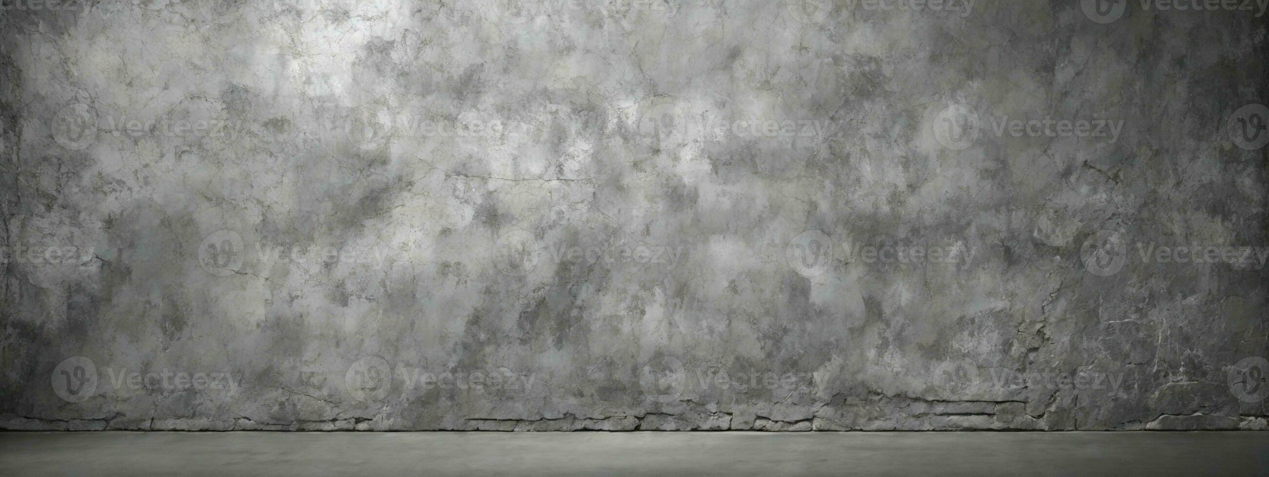 Old wall texture cement dark black gray background abstract grey color design are light with white gradient background.. AI generated photo