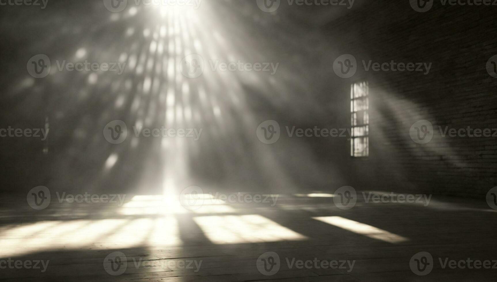 abstract beautiful rays of light on black background.. AI generated photo