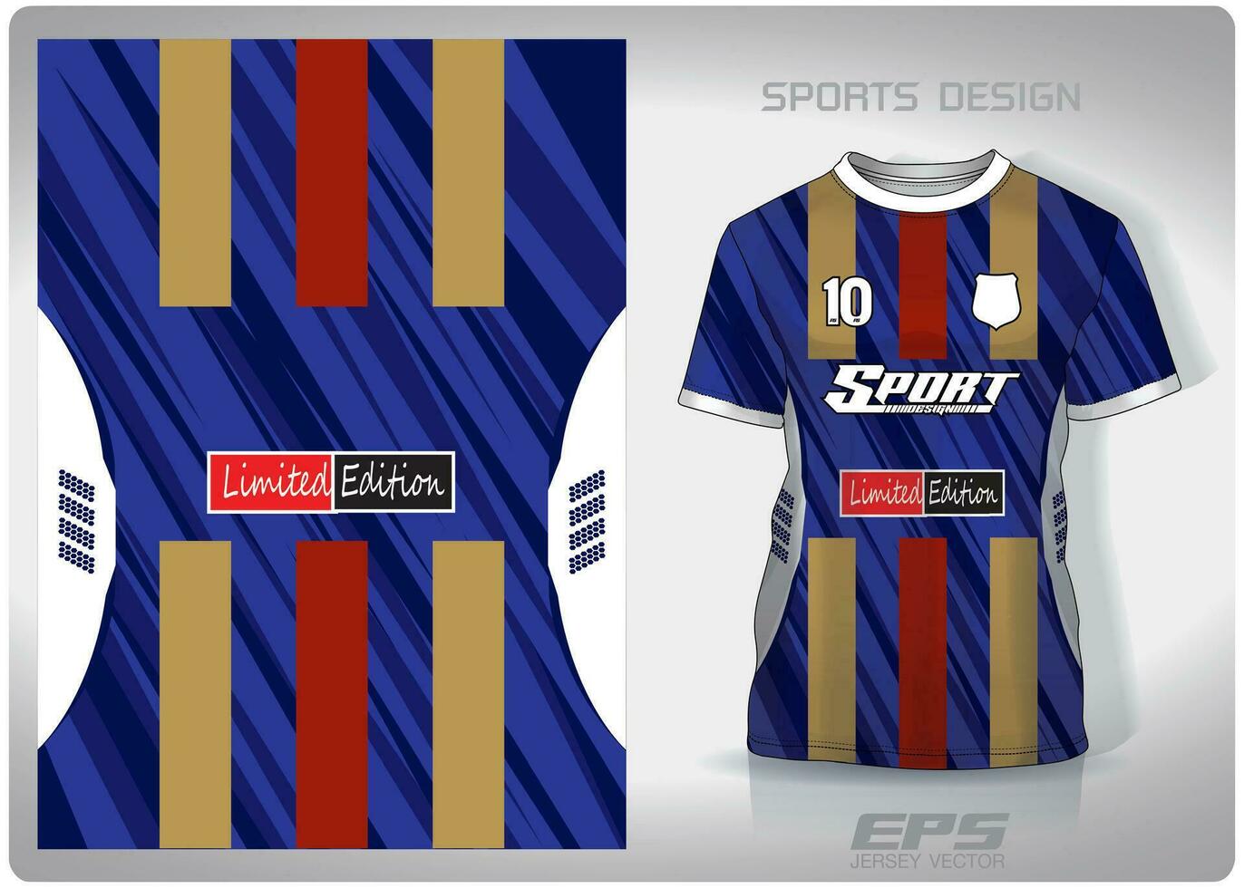 vector Deportes camisa antecedentes imagen.brillante azul espejo con rojo y oro modelo diseño, ilustración, textil antecedentes para Deportes camiseta, fútbol americano jersey camisa