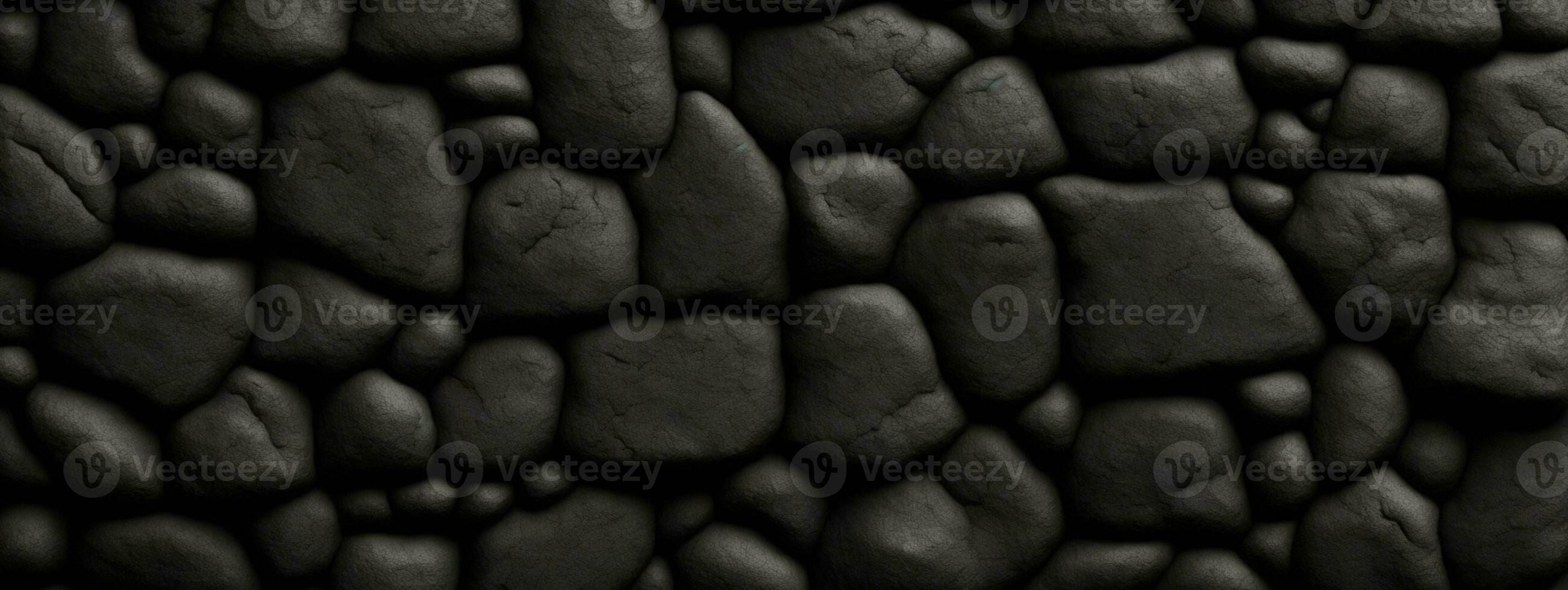 Black or dark gray rough grainy stone texture background. AI generated photo