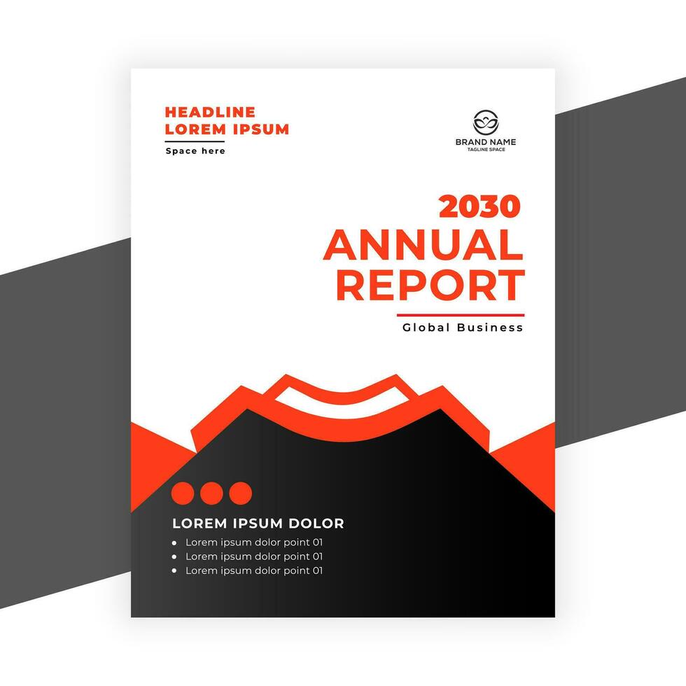 creative  annual report business flyer template vector