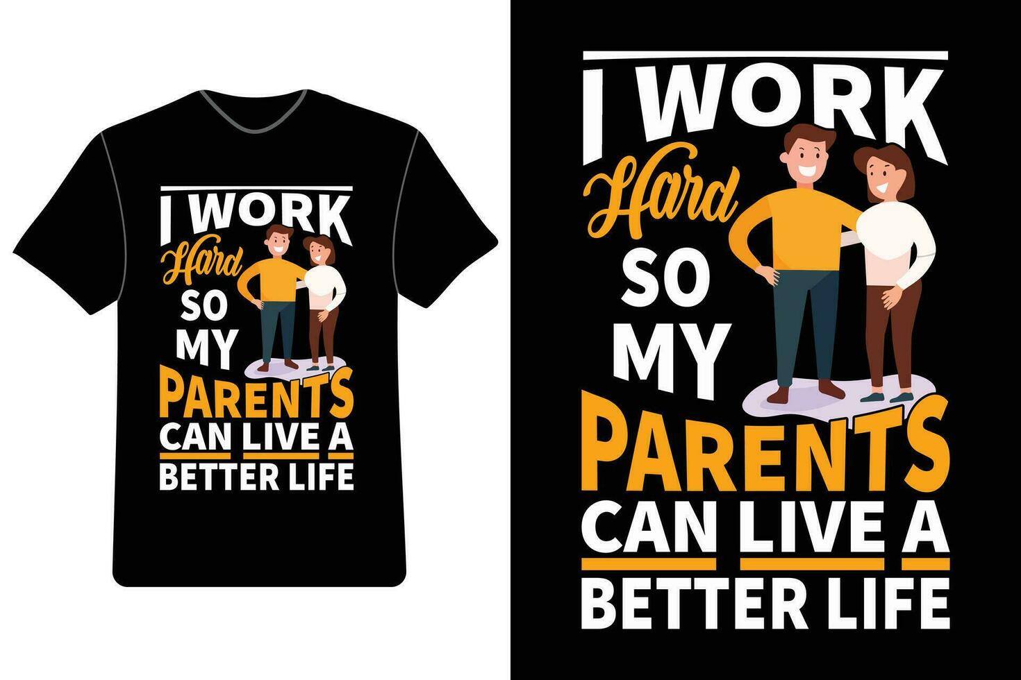 Parents Day t-shirt design, Love my parents gear, Parents Day gift ideas, Family love t-shirts, Mom and Dad appreciation. vector