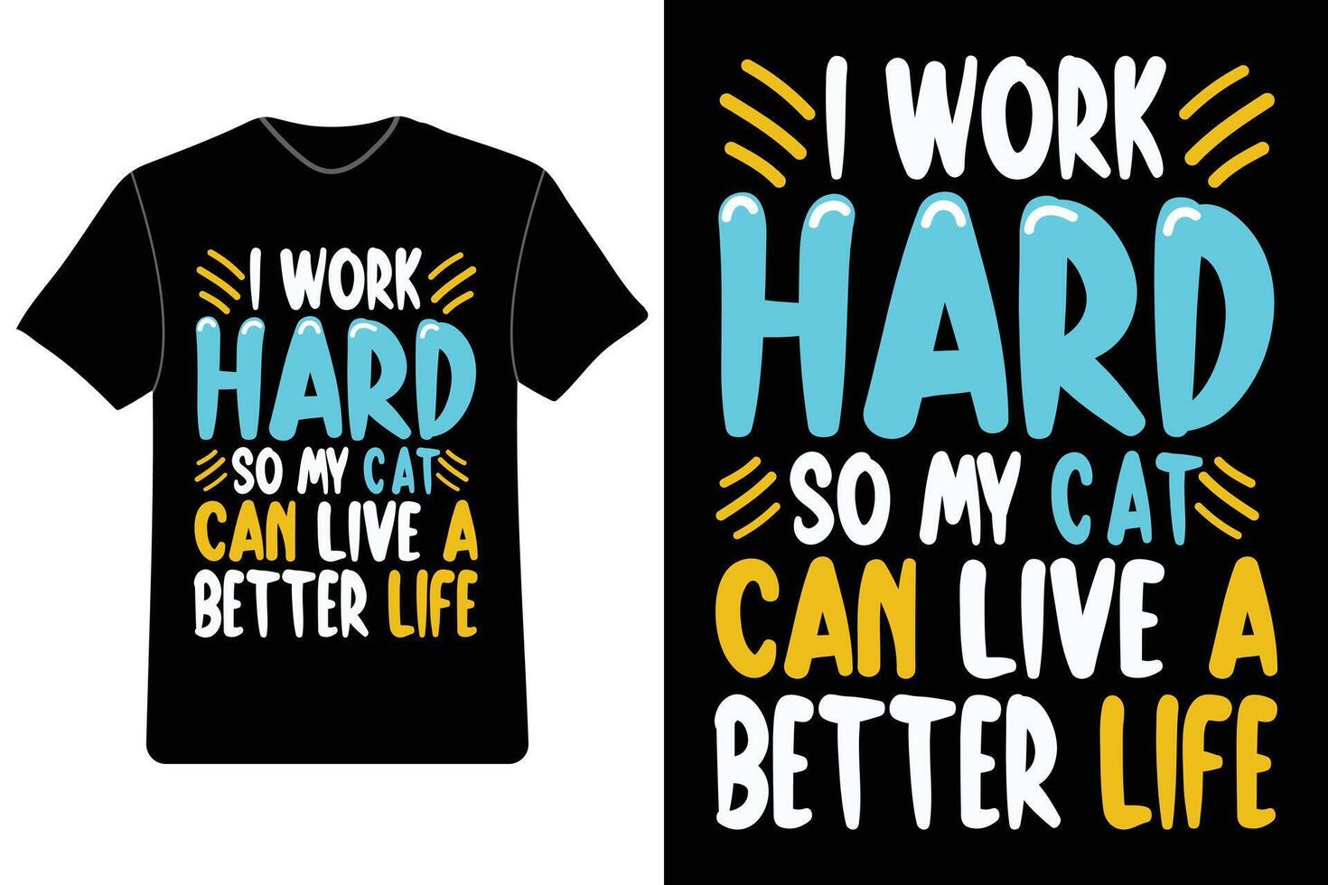 Cat T-Shirt Life Is Better With Cats Colorful Funny Cute Tee Cat T-Shirt Life Is Better With Cats Colorful Funny Cute Tee