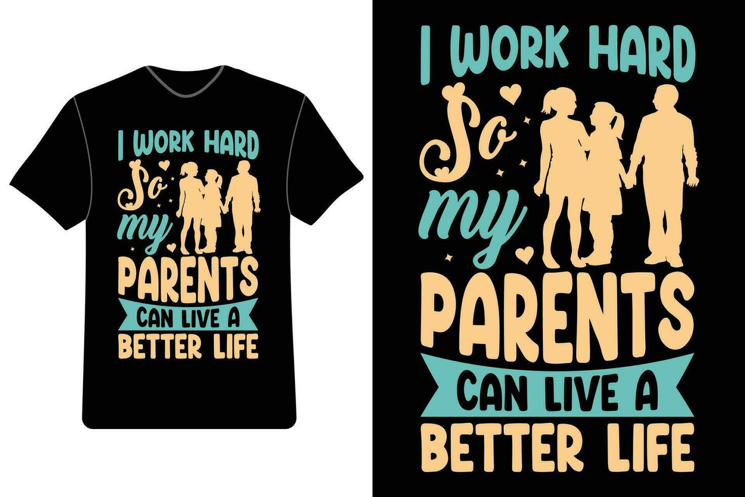 Parents Day t-shirt design, Love my parents gear, Parents Day gift ideas, Family love t-shirts, Mom and Dad appreciation. vector