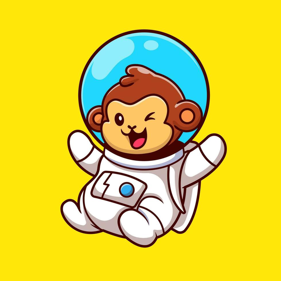 mono astronauta dibujos animados icono ilustración 10558638 Vector en  Vecteezy