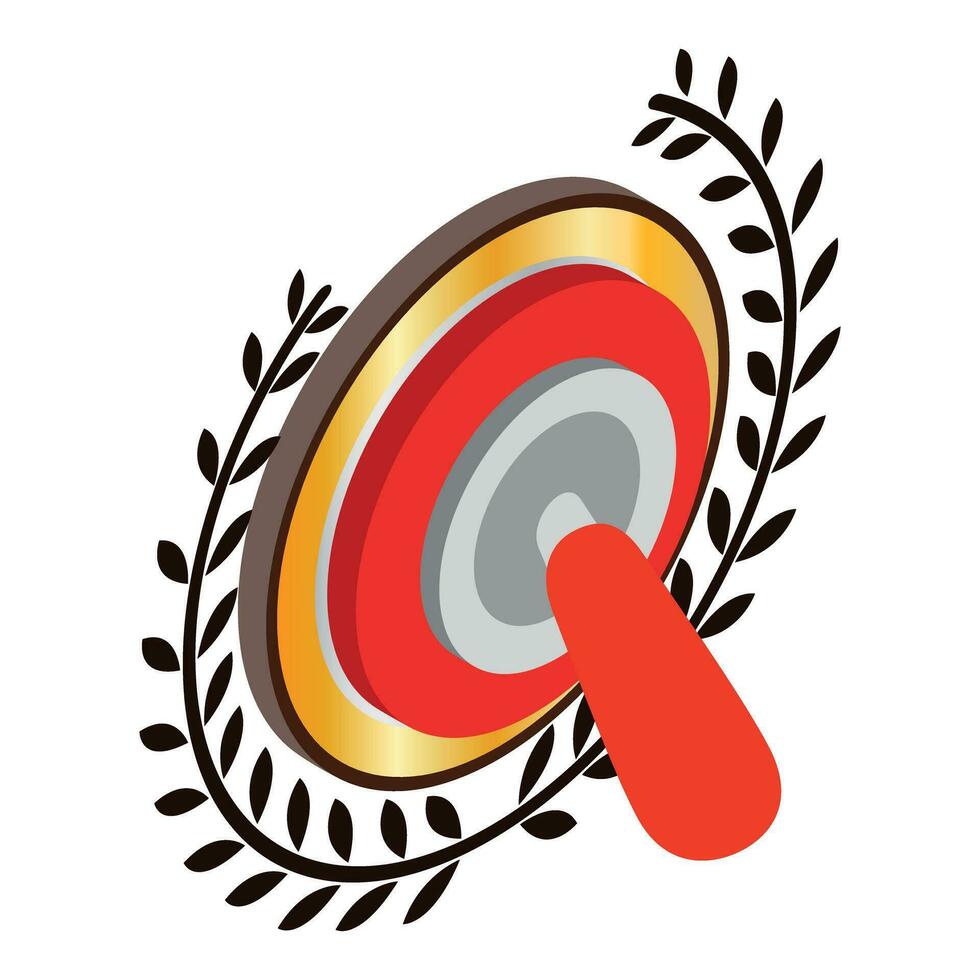 Cancellation concept icon isometric vector. Golden quality sign and switch down vector
