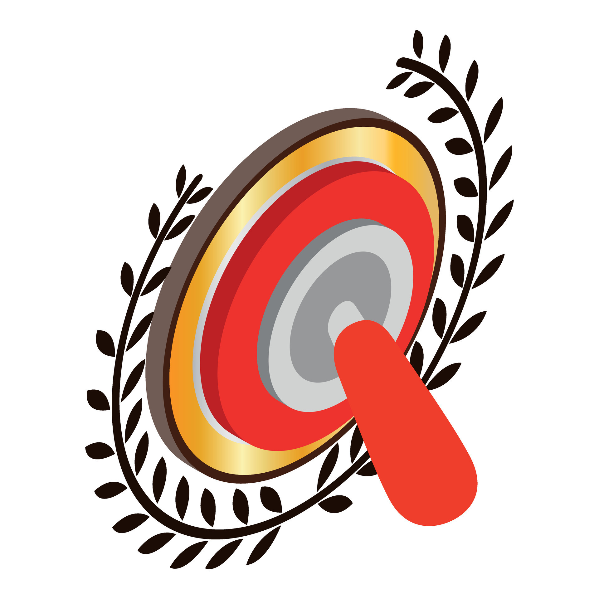 Cancellation concept icon isometric vector. Golden quality sign and