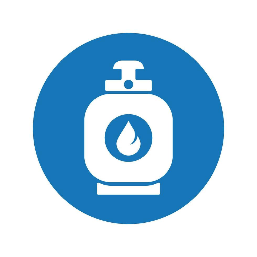 Gas cylinder icon vector