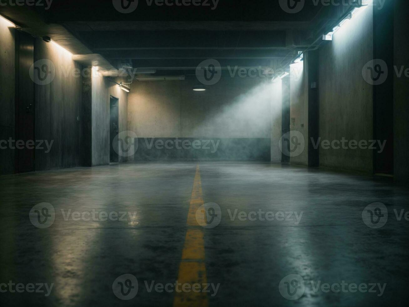 Texture dark concrete floor. AI generated photo