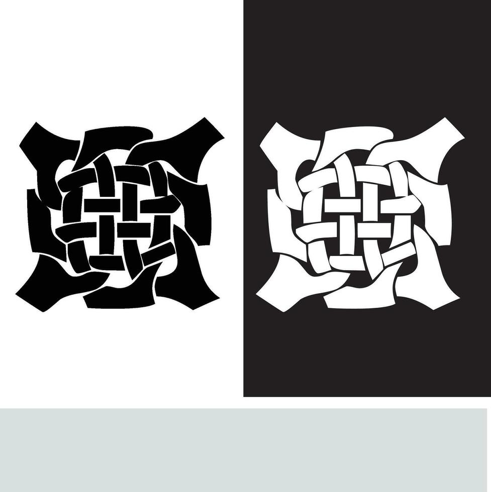 Abstract seamless pattern with silhouettes flowers in black and white. Floral repeating monochrome background. Endless print texture. Fabric design. Wallpaper - vector