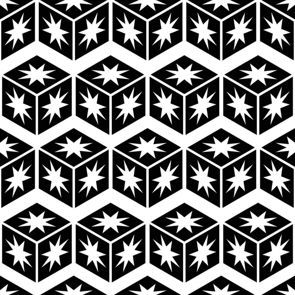 Abstract seamless pattern with silhouettes flowers in black and white. Floral repeating monochrome background. Endless print texture. Fabric design. Wallpaper - vector