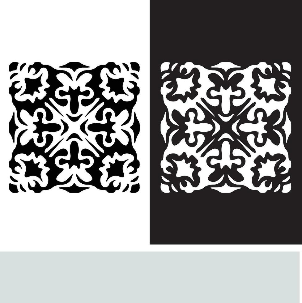 Abstract seamless pattern with silhouettes flowers in black and white. Floral repeating monochrome background. Endless print texture. Fabric design. Wallpaper - vector