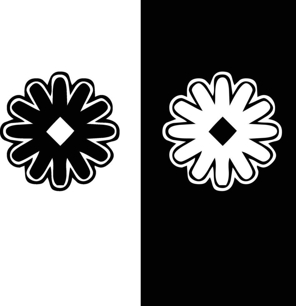 resumen sin costura modelo con siluetas flores en negro y blanco. floral repitiendo monocromo antecedentes. interminable impresión textura. tela diseño. fondo de pantalla - vector