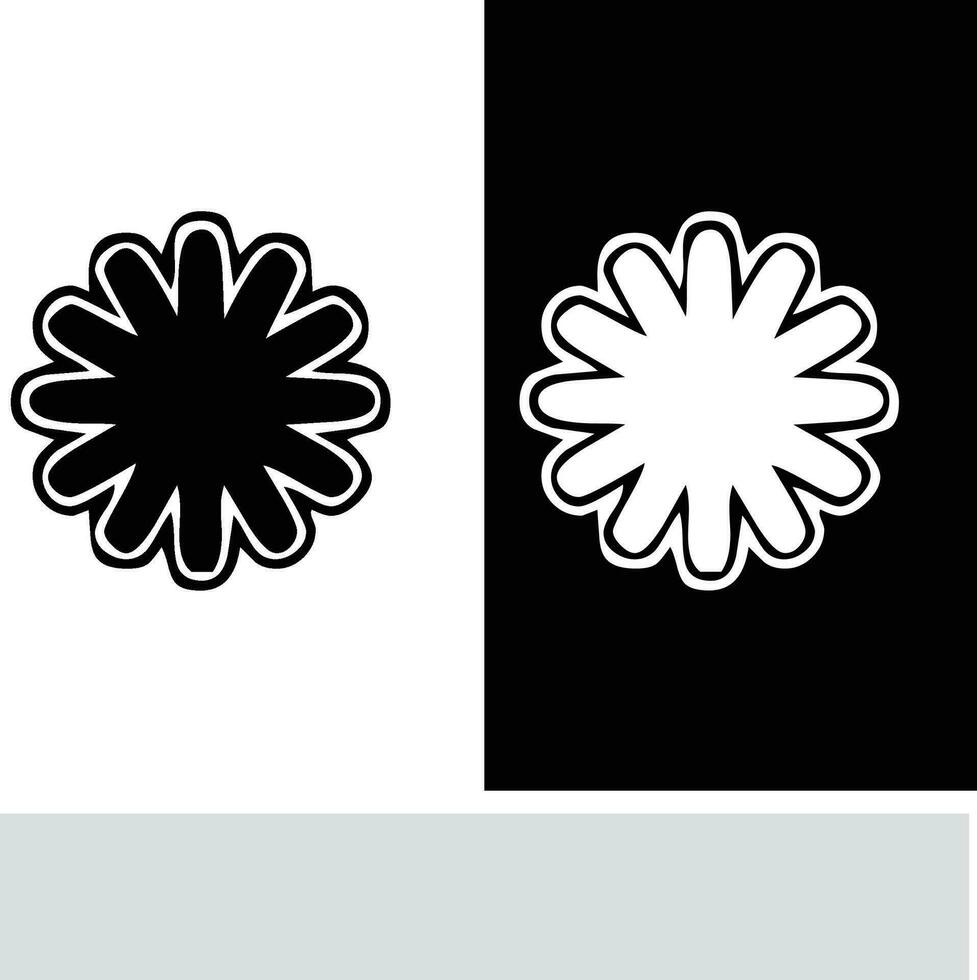 resumen sin costura modelo con siluetas flores en negro y blanco. floral repitiendo monocromo antecedentes. interminable impresión textura. tela diseño. fondo de pantalla - vector