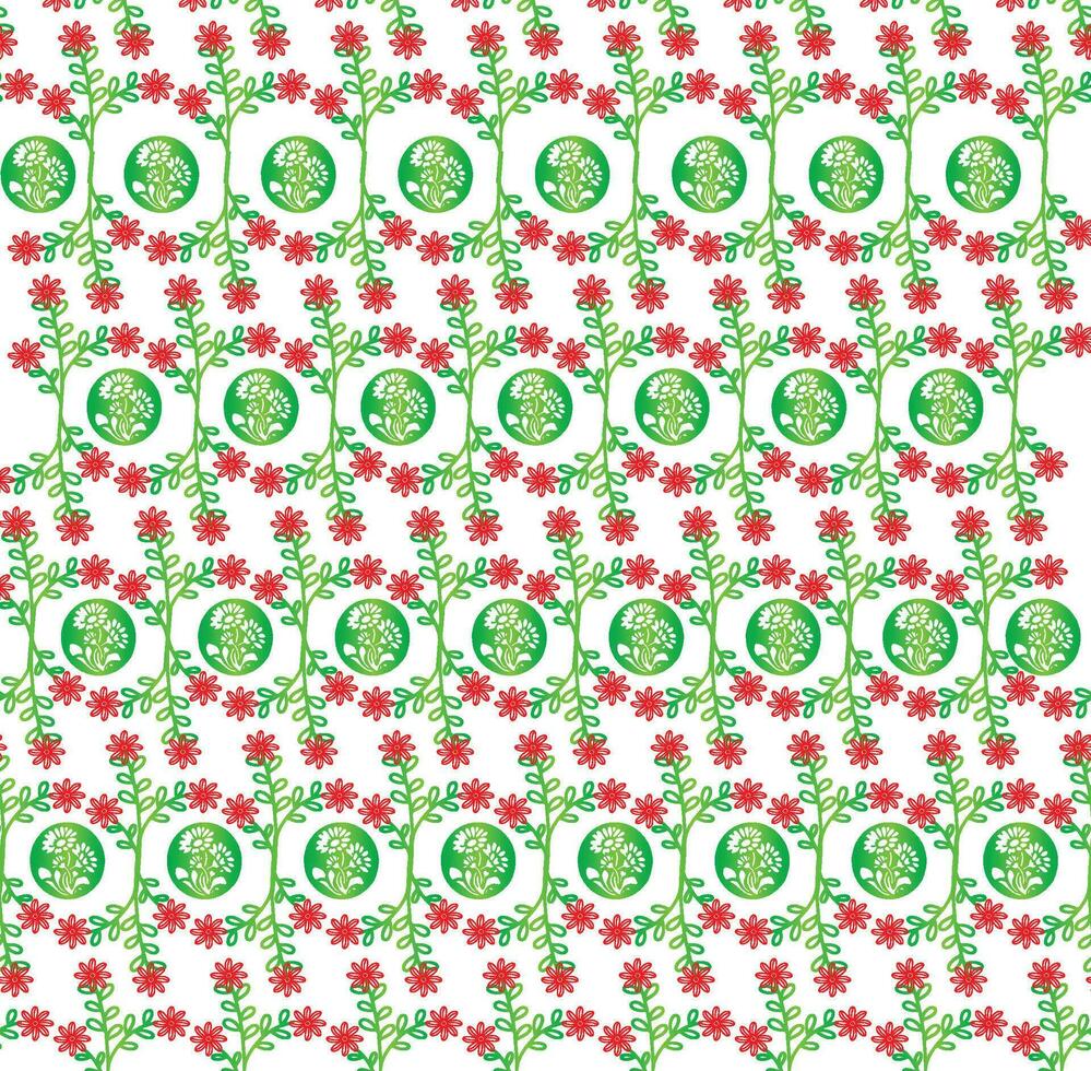 resumen sin costura modelo con siluetas flores en negro y blanco. floral repitiendo monocromo antecedentes. interminable impresión textura. tela diseño. fondo de pantalla - vector