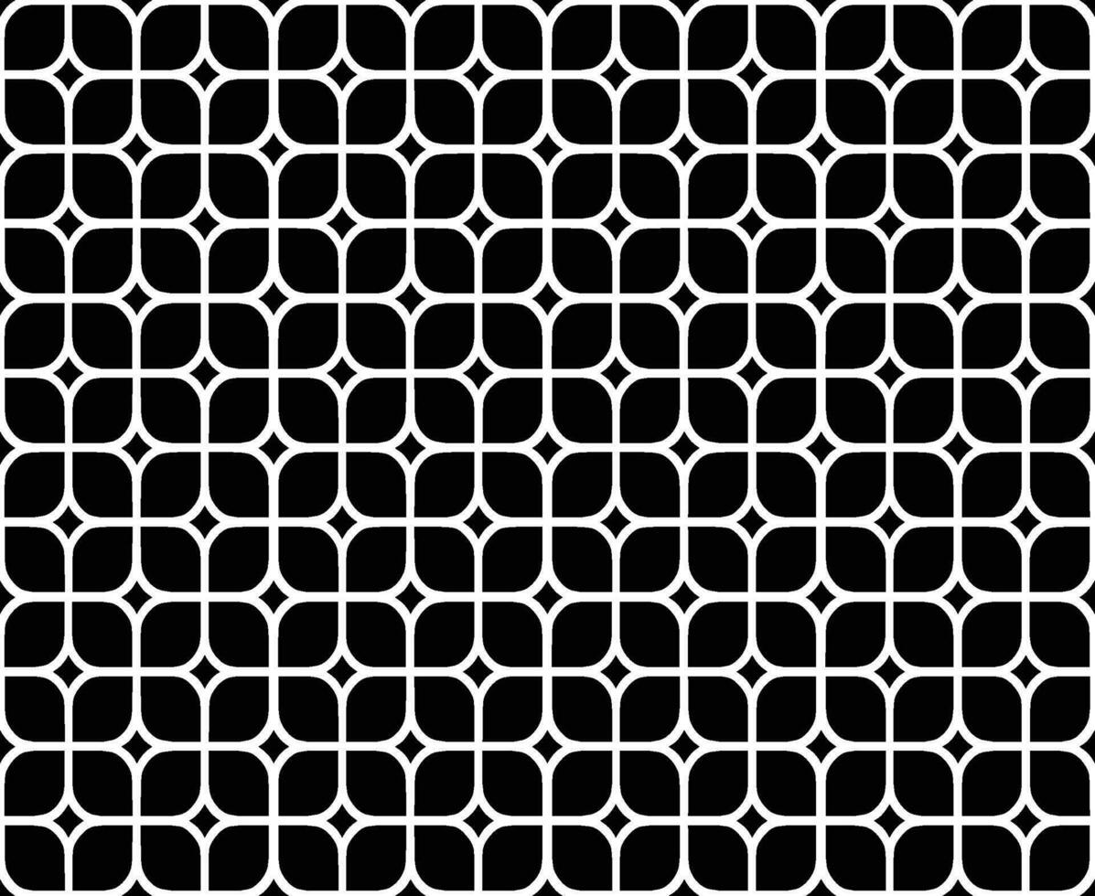 Abstract seamless pattern with silhouettes flowers in black and white. Floral repeating monochrome background. Endless print texture. Fabric design. Wallpaper - vector