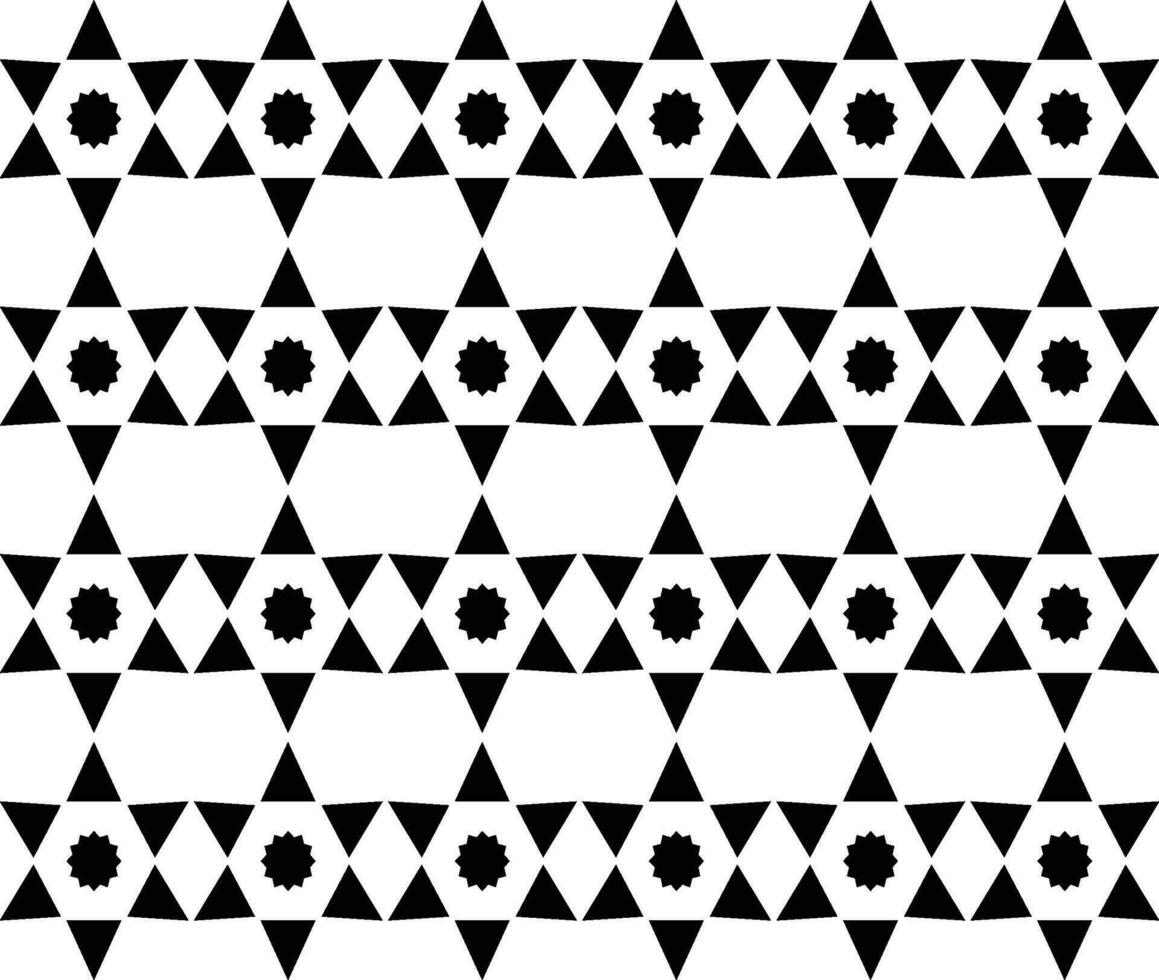 resumen sin costura modelo con siluetas flores en negro y blanco. floral repitiendo monocromo antecedentes. interminable impresión textura. tela diseño. fondo de pantalla - vector