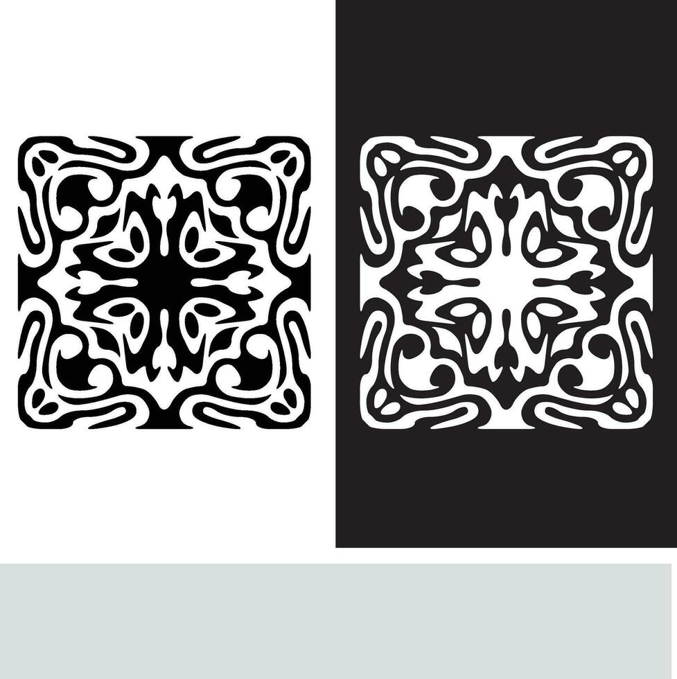 Abstract seamless pattern with silhouettes flowers in black and white. Floral repeating monochrome background. Endless print texture. Fabric design. Wallpaper - vector