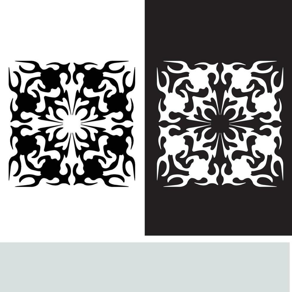 Abstract seamless pattern with silhouettes flowers in black and white. Floral repeating monochrome background. Endless print texture. Fabric design. Wallpaper - vector