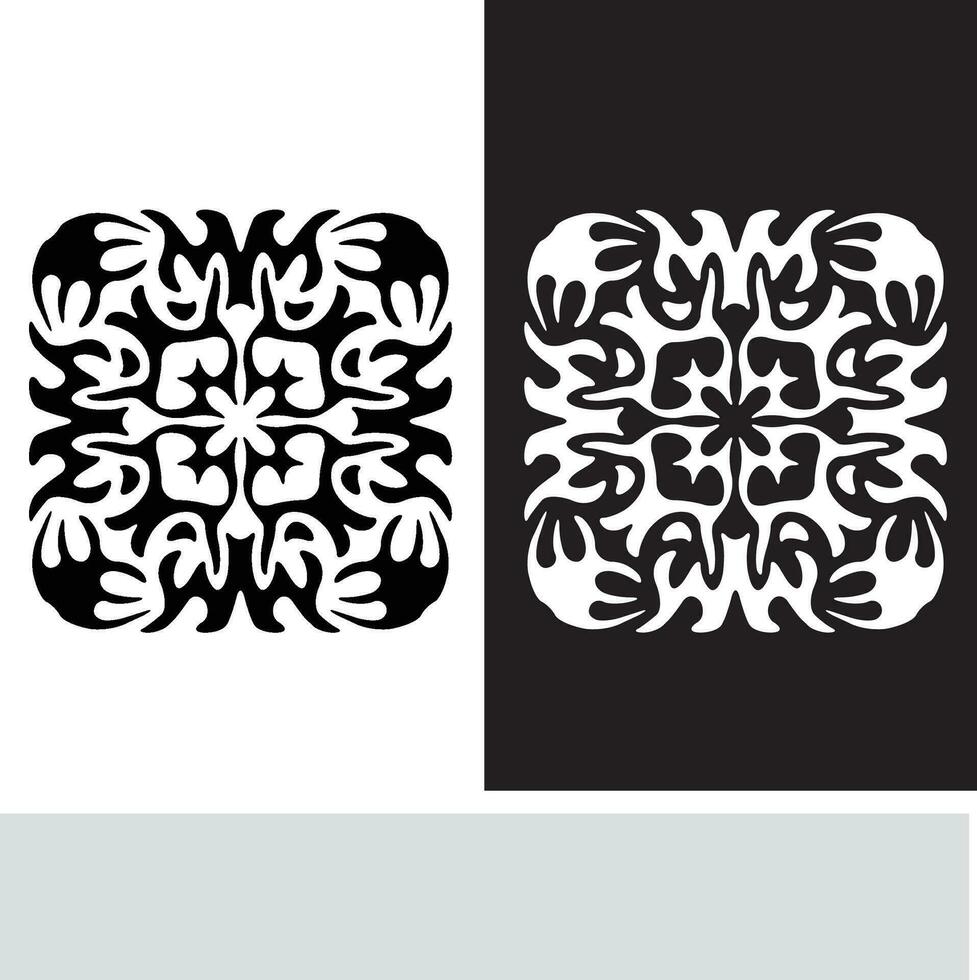 Abstract seamless pattern with silhouettes flowers in black and white. Floral repeating monochrome background. Endless print texture. Fabric design. Wallpaper - vector
