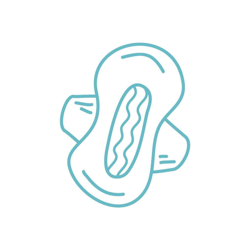 menstrual pad element illustration vector