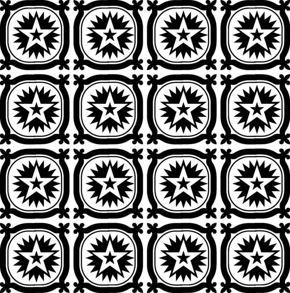 Abstract seamless pattern with silhouettes flowers in black and white. Floral repeating monochrome background. Endless print texture. Fabric design. Wallpaper - vector