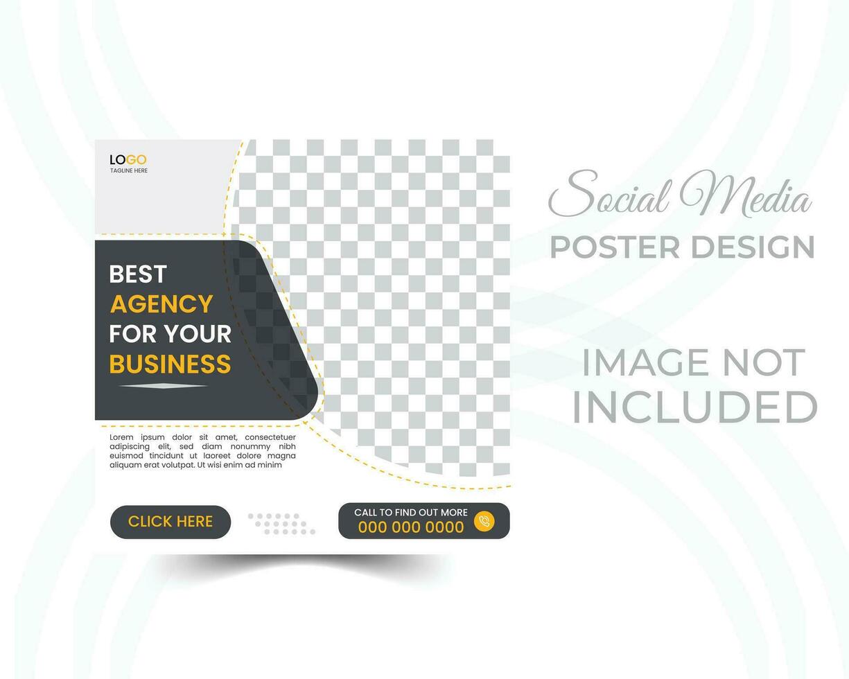 Digital business marketing social media post and web banner Digital business marketing social media post vector