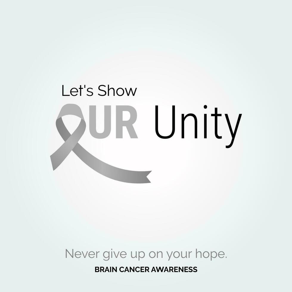 Join the Creative Fight Brain Cancer Awareness vector