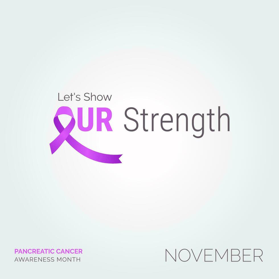 Hope Shines Brightest. Pancreatic Health Awareness vector