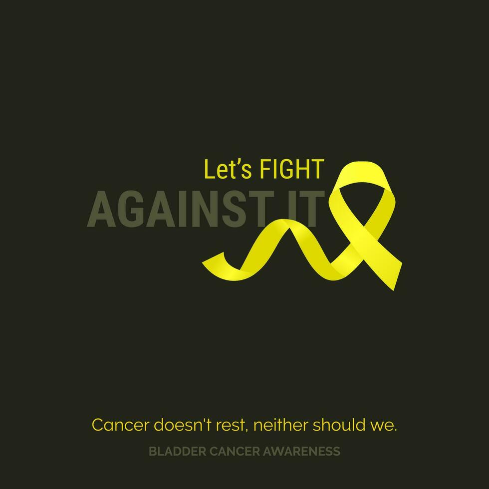 Strength in Numbers Bladder Cancer Awareness Design Template vector