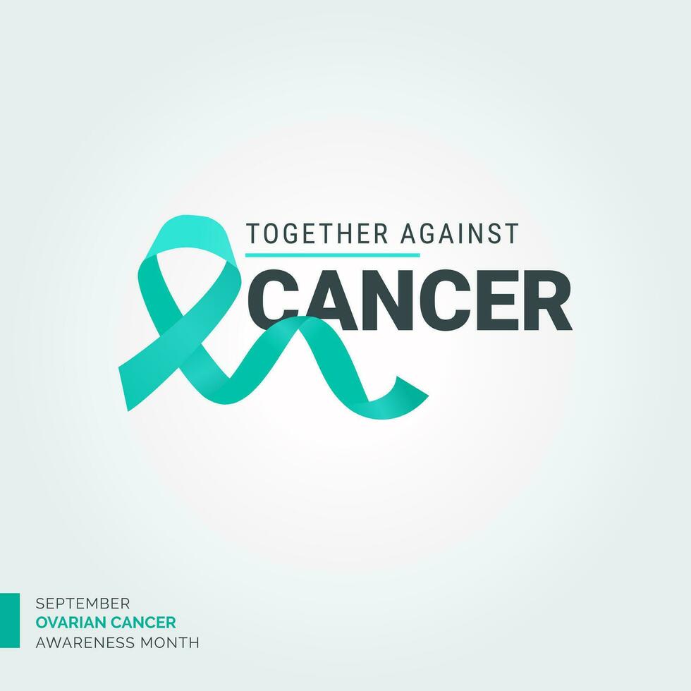 Brighten the Path. Ovarian Cancer Vector Background Drive