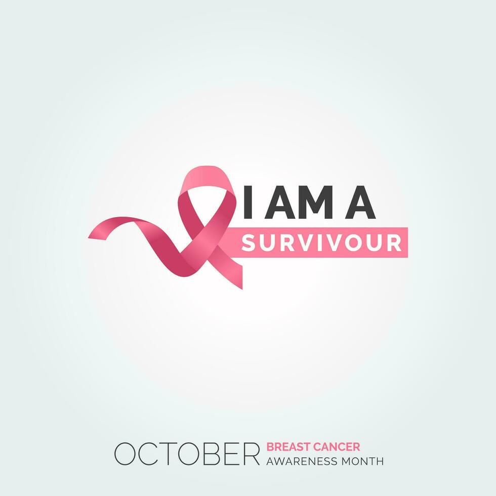 Empower Hope with Pink Art Breast Cancer vector