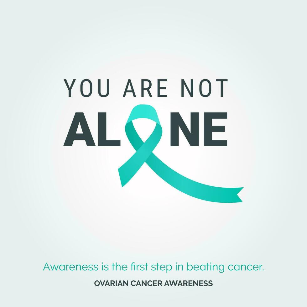 Vector Background for Change. Ovarian Cancer Awareness