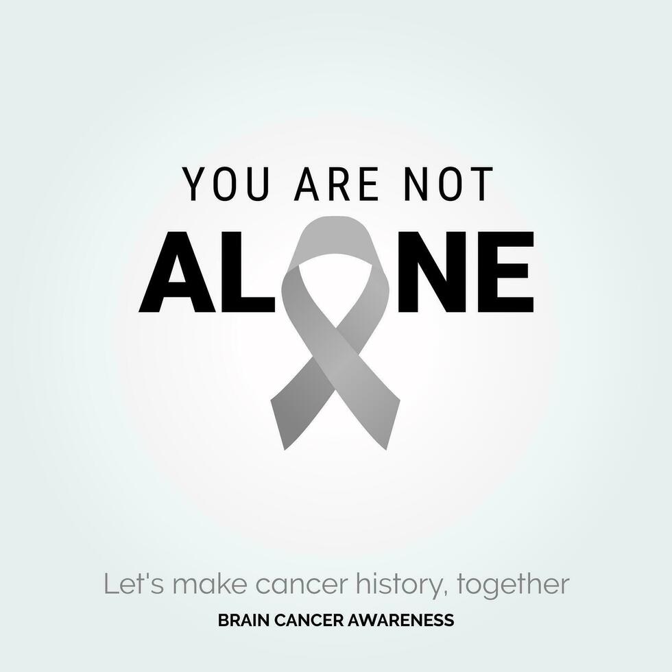 Hope Shines Brain Cancer Awareness Design Template vector