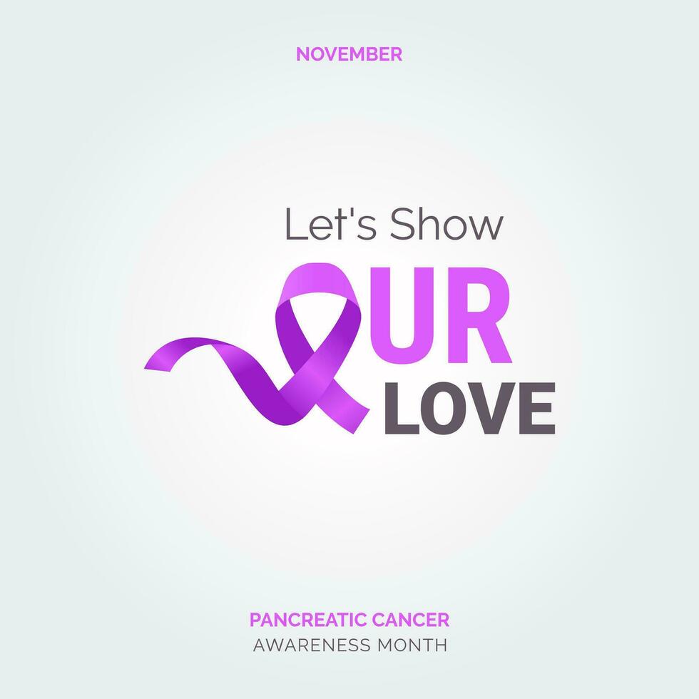 unidad para un curar. conciencia Campaña pancreático salud vector