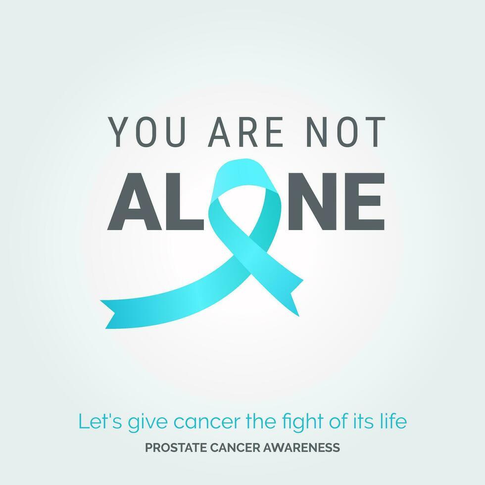 Illustrating Hope. Vector Background Prostate Cancer