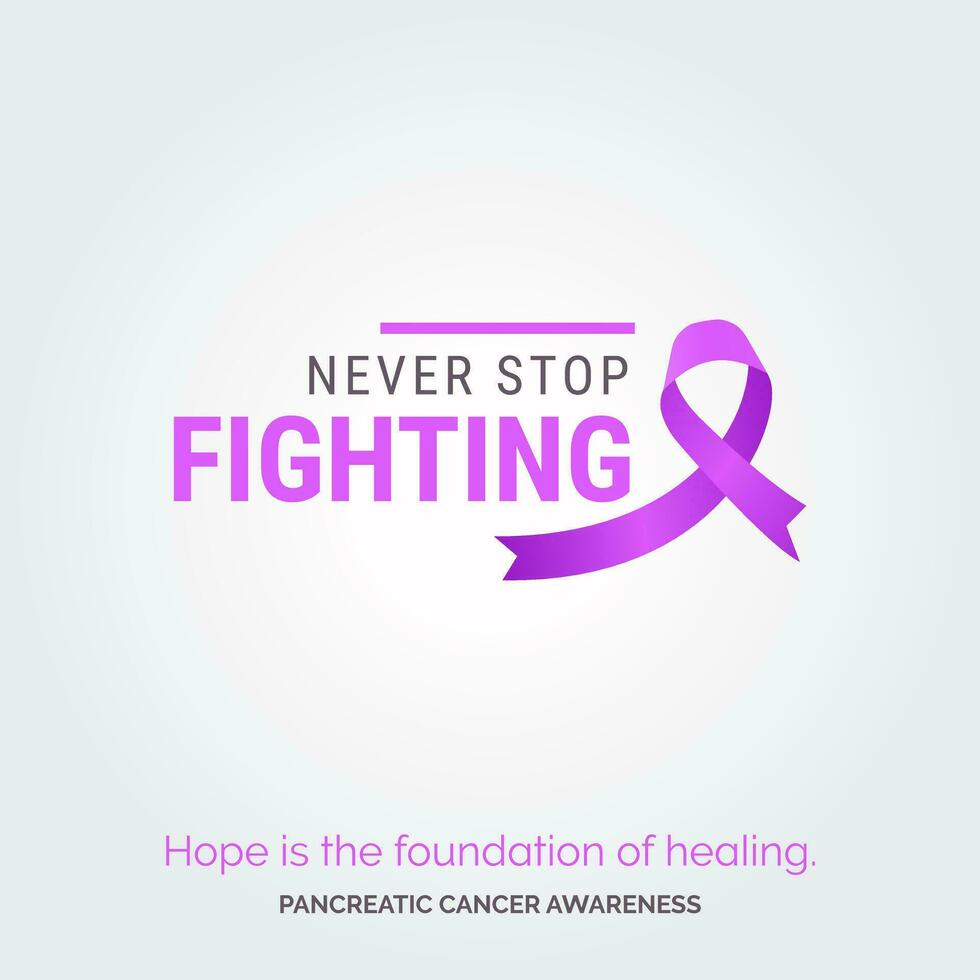Radiate Healing. Vector Background Pancreatic Cancer