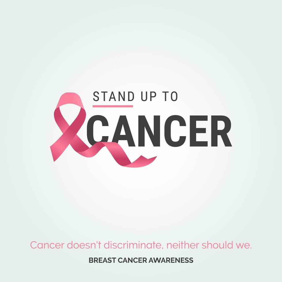 Resilience Illustrated Breast Cancer Design Template vector