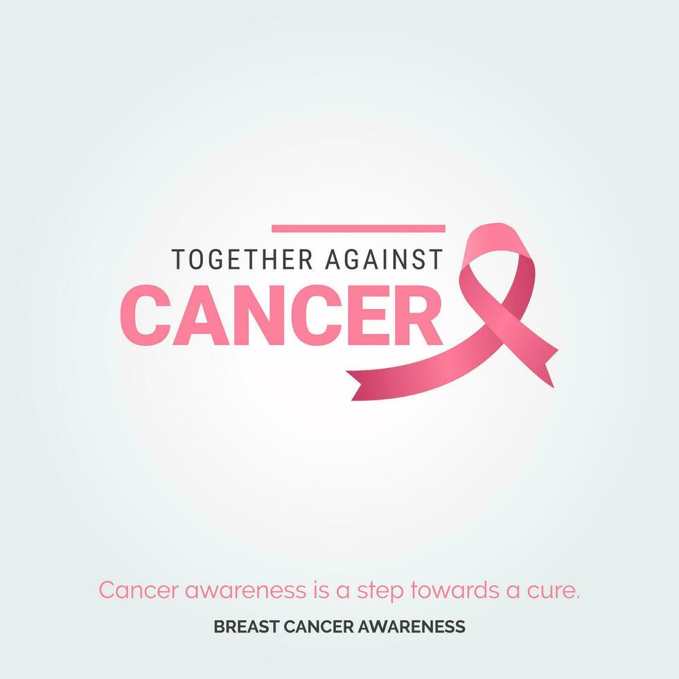 Artistic Pink Hope Breast Cancer Awareness vector