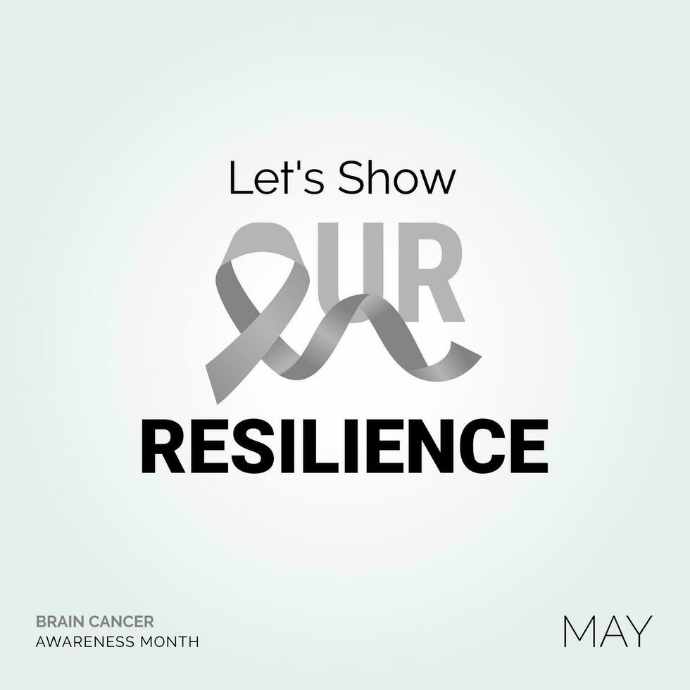 Radiate Resilience with an Empowering Background Brain Cancer vector