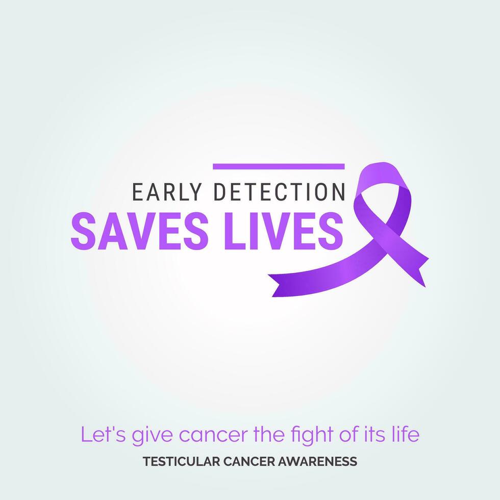 Unity for a Cure. Awareness Campaign Testicular Health vector