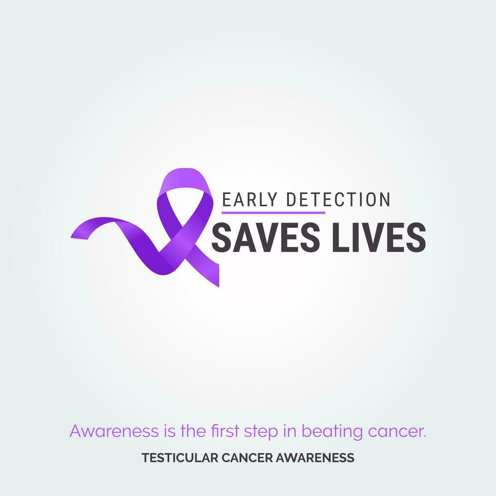 Artistic Hope. Testicular Cancer Awareness Initiative vector