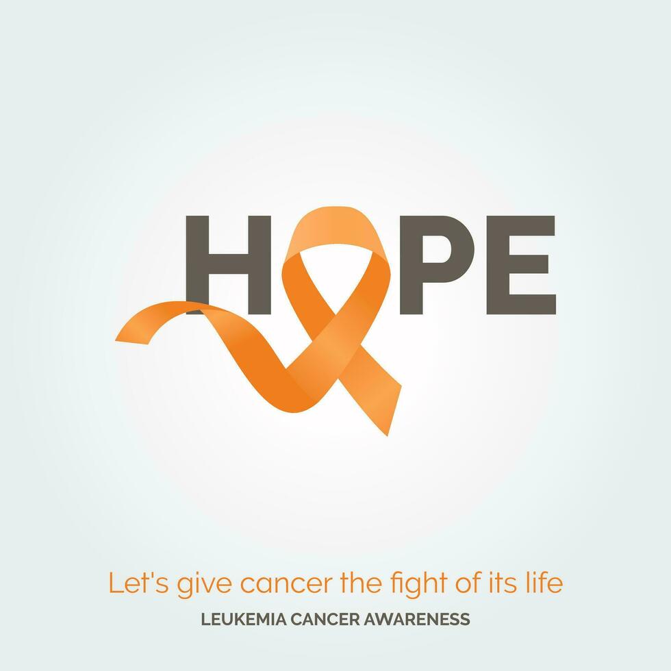 defendiendo leucemia bienestar conciencia Campaña vector