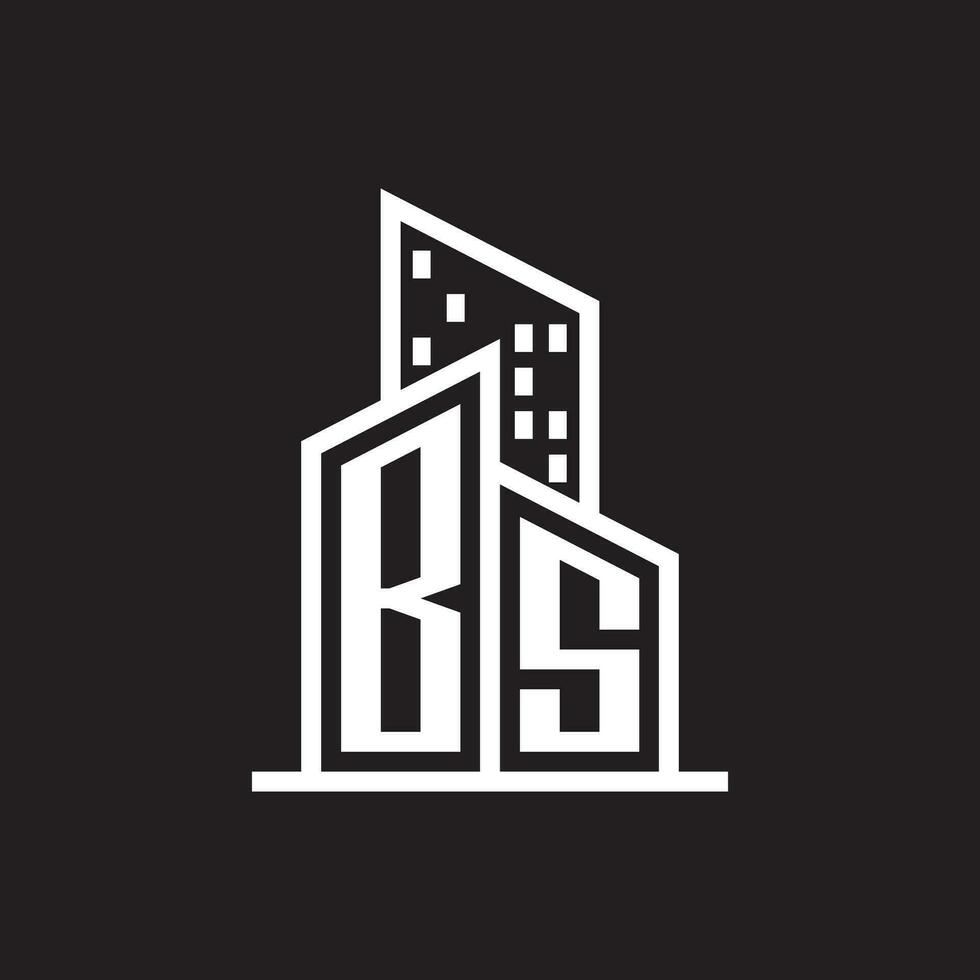 BN real estate logo with building style , real estate Logo Stock Vector