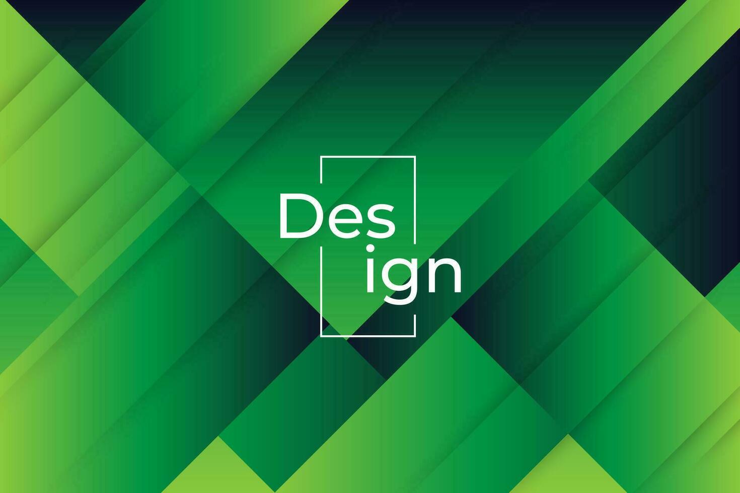 Green abstract background with geometric shapes gradient color vector