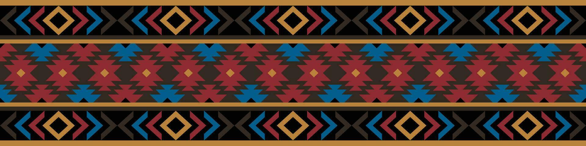 Colorful geometric ethnic pattern. Oriental, western, aztec, tribal traditional. seamless pattern. fabric, tile, background, carpet, wallpaper, clothing, sarong,wrapping, Batik, fabric,Vector pattern. vector