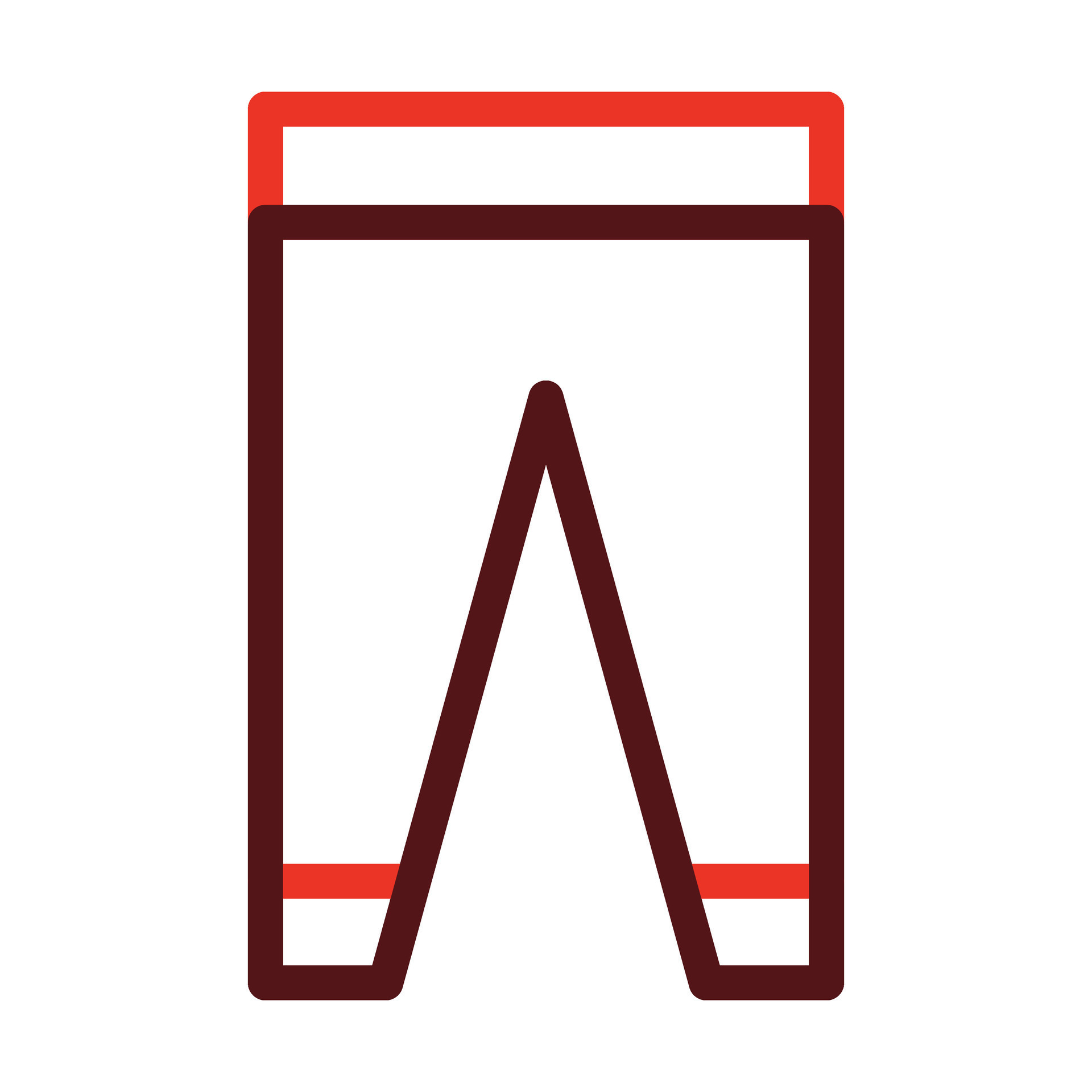 Pant Design Vector Thick Line Two Color Icons For Personal And