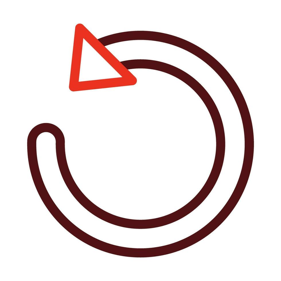 Undo Vector Thick Line Two Color Icons For Personal And Commercial Use.